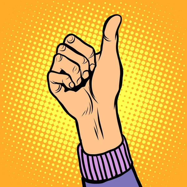 Thumb up gesture like — Stock Vector