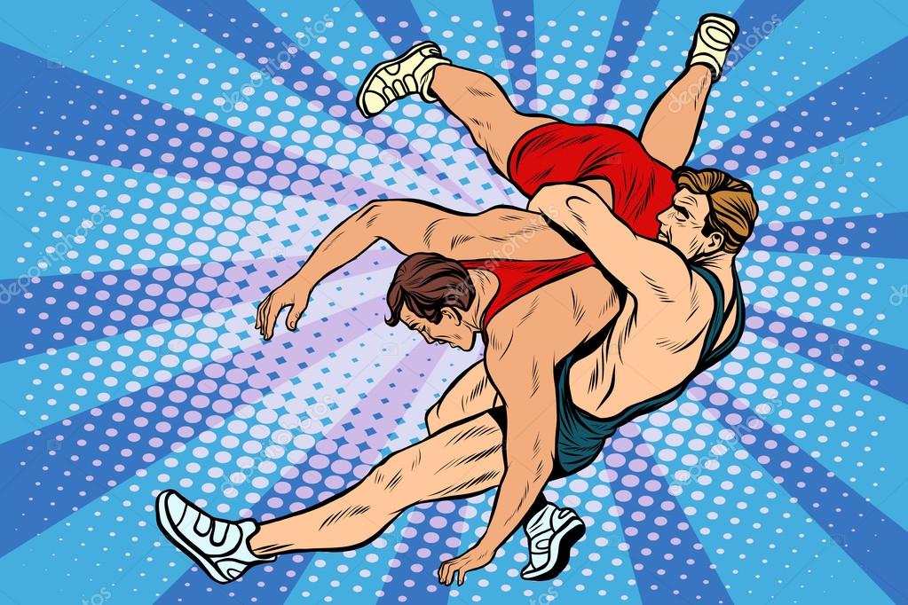 Днем, смешные рисунки про борьбу