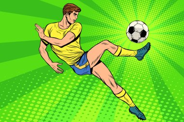 Football has a soccer ball summer sports games clipart