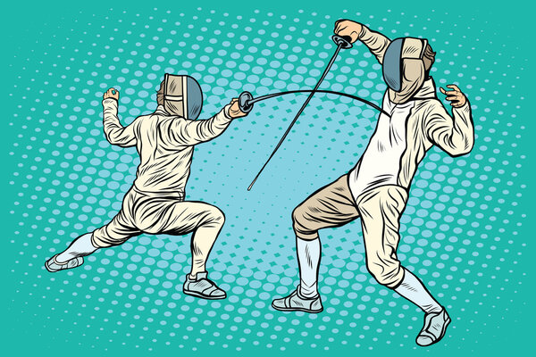 Спортивное фехтование на мечах
