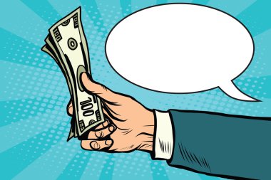 Nakit dolar para Finans retro vektör