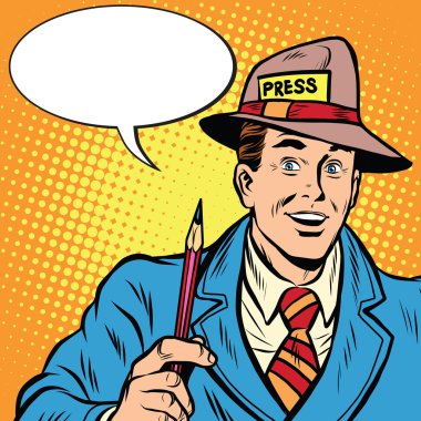 Pozitif retro gazeteci röportaj medya raporu basın