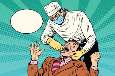 Kötü diş diş hekimliği doktor çeker