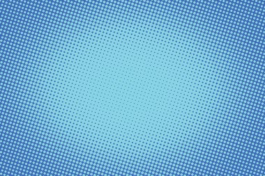 Retro komik mavi renkli raster degrade yarı ton