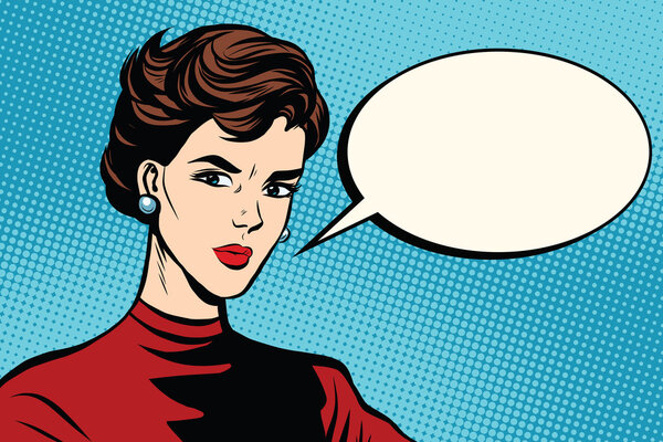 Красивая женщина-ретро
