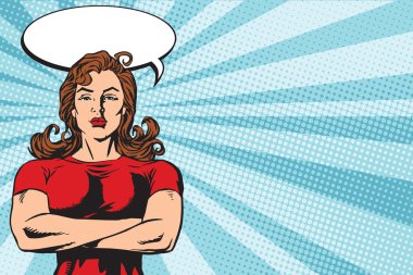 Güçlü kadın koruma atlet