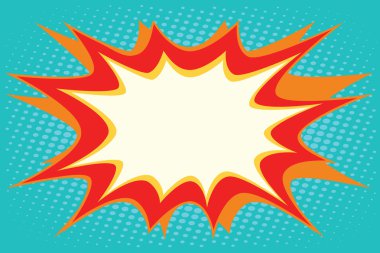 Çizgi roman patlama kabarcık dinamik