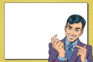 Poster erkek iş adamı