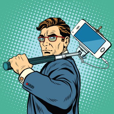 Selfie adam blogger smartphone