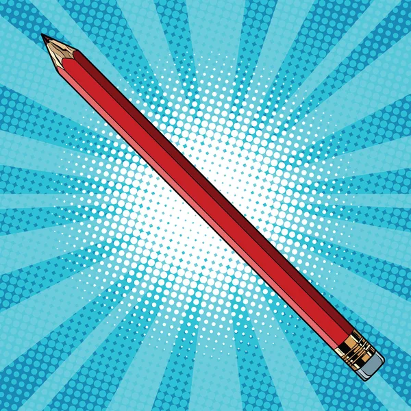 Ρεαλιστική μολύβι με γόμα — Διανυσματικό Αρχείο