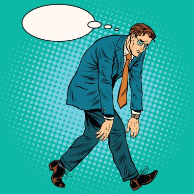 Yorgun bir adam, depresyon ve keder