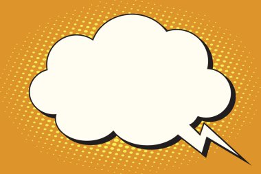 Komik kabarcık bulut formu