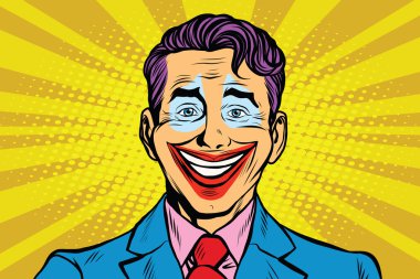 Palyaço gülümseme joker yüz