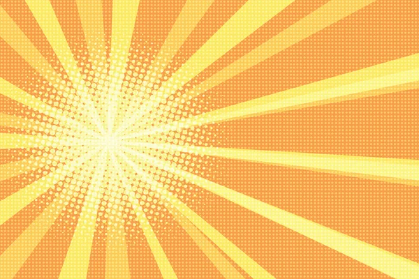 Sunrise pop art fond rétro — Image vectorielle