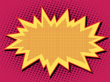 Çizgi roman bulut patlama pop sanat illüstrasyon