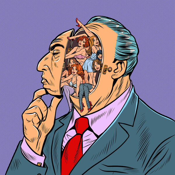 Эротические мысли в голове человека. Привлекательные женщины в фантазиях стариков