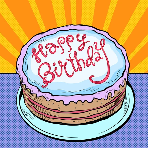 Kuchen zum Geburtstag — Stockvektor