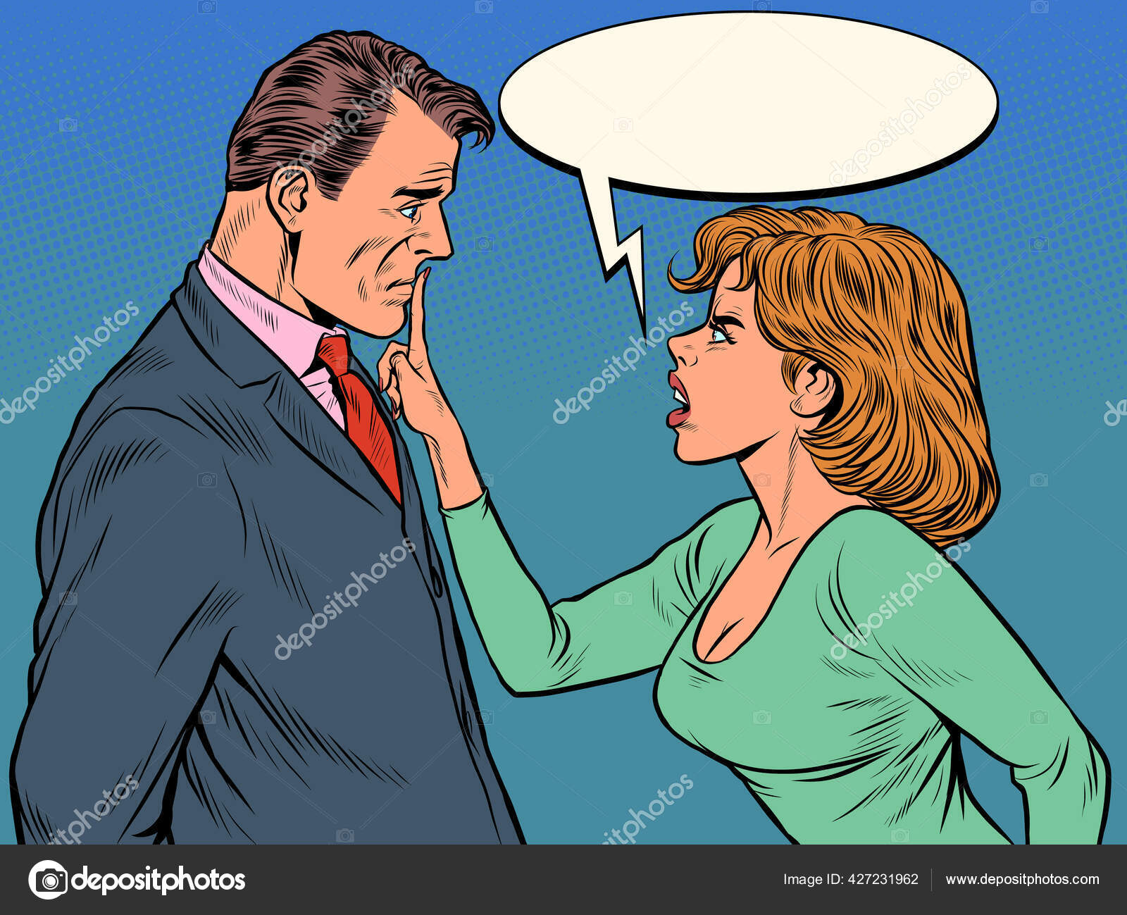 Angry wife Vector Art Stock Images | Depositphotos