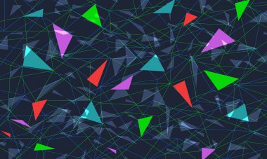 renkli üçgen arkaplan