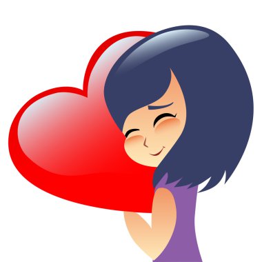 Kız teen kalp yastık hugs