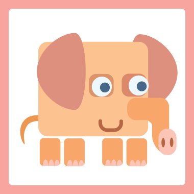 Fil stilize simgesi simgesi