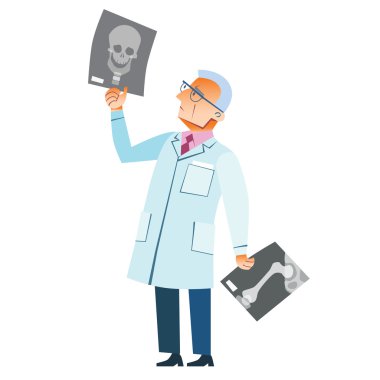 Ortopedik Doktor Röntgen kırık kafatası tıp