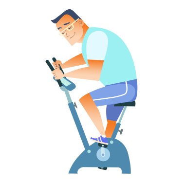 sporcu egzersiz bisikleti