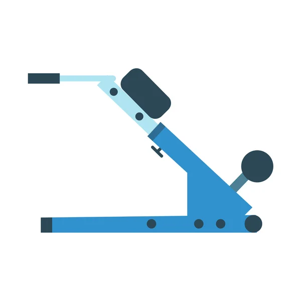 Entraîneur de fitness et haltérophilie dans la salle de gym — Image vectorielle