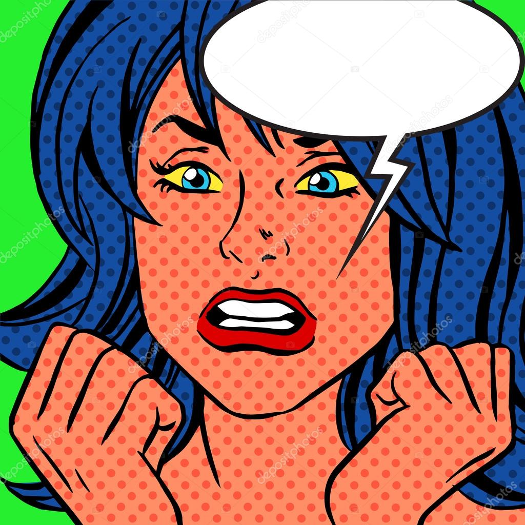 Vektorgrafiken Comic Zeichentrick Wutende Frau Vektorbilder Comic Zeichentrick Wutende Frau Depositphotos