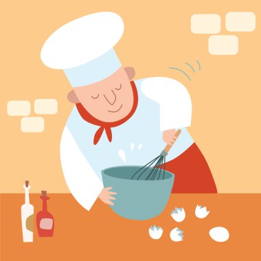 mutfak fırçalamak yumurta pişirmek