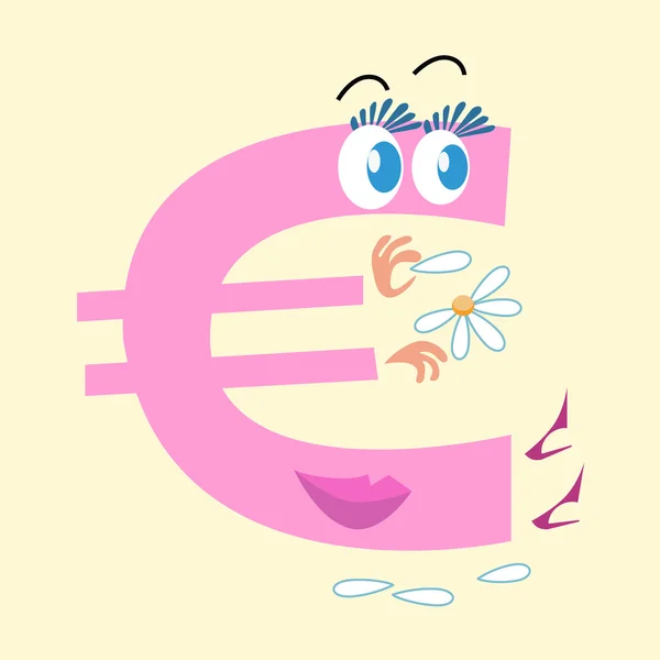 Euro signe monnaie nationale Europe — Image vectorielle