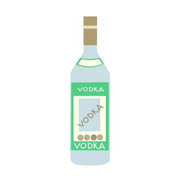 Botella estilizada de vodka ruso — Archivo Imágenes Vectoriales