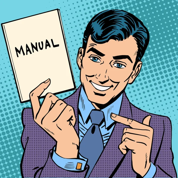 Manual do homem — Vetor de Stock