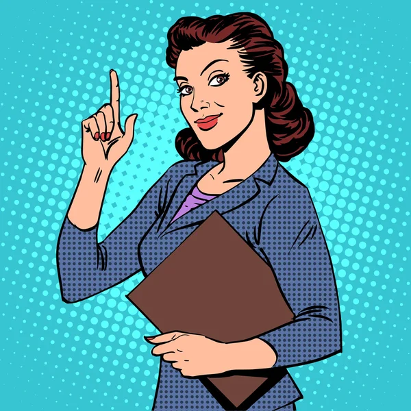 Mujer de negocios exitosa — Vector de stock