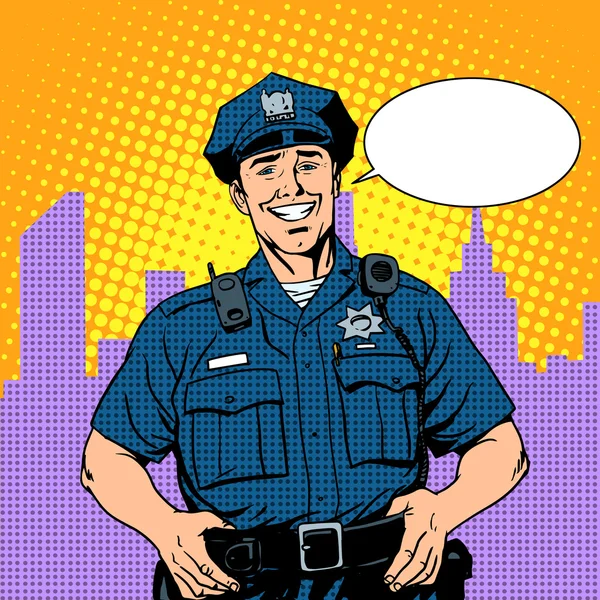 Bra polis polisen — Stock vektor
