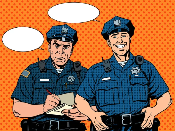 Bad good COP police — Stock Vector