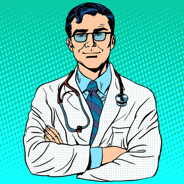 의사 치료 의학 및 건강 — 스톡 벡터