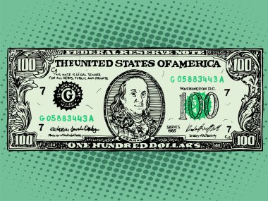 Banknot yüz dolar Benjamin Franklin