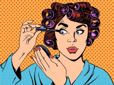 kadın perma makyaj saç güzellik sabah