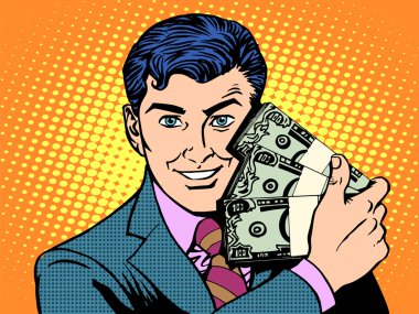 Zengin wads dolar ile. iş kavramı
