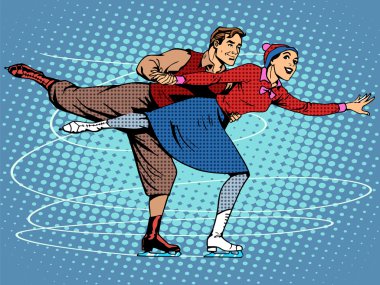 Çift patenciler buz dansı