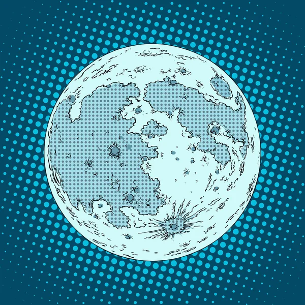 Лунная планета — стоковый вектор