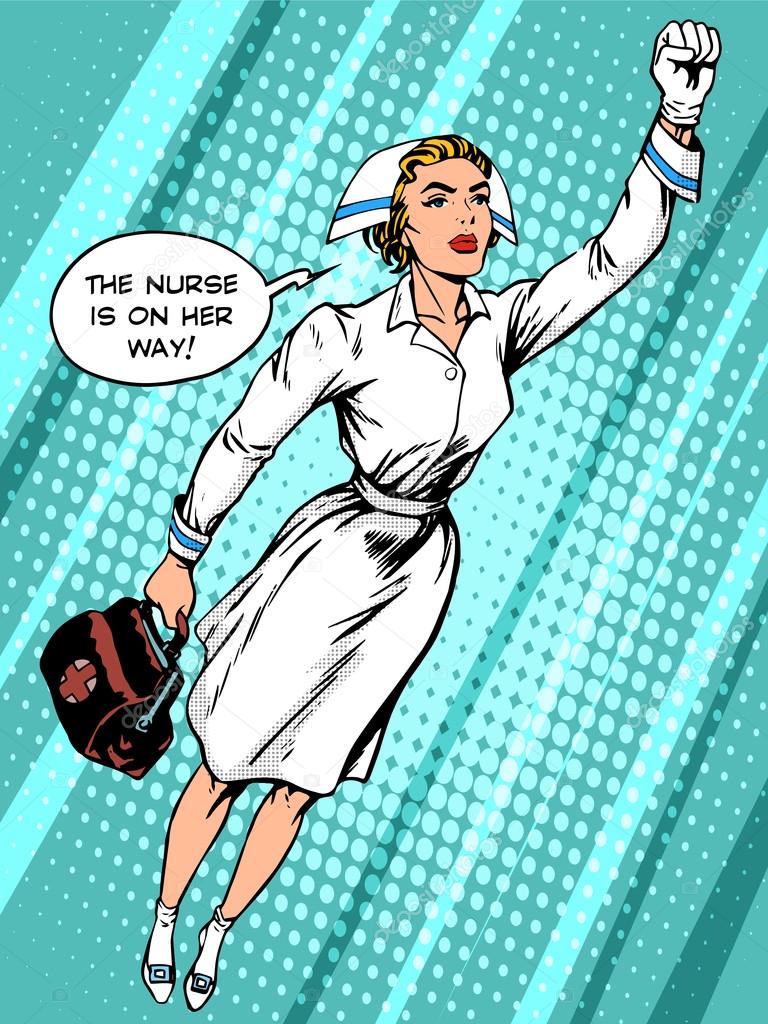 Super hero nurse flies to the rescue