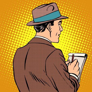 gazeteci röportaj not defteri