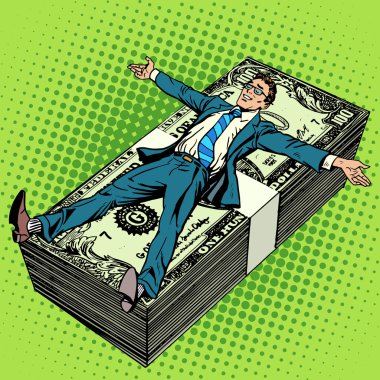 İş finansal başarı kavramı işadamı