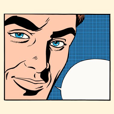 Güzel erkekler komik kabarcık yüz