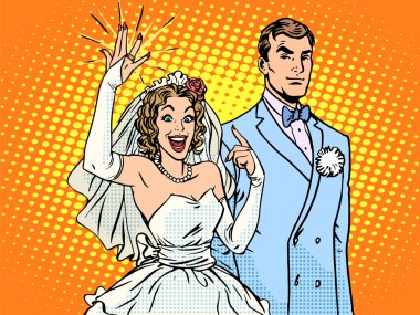 Düğün damat ve mutlu gelin