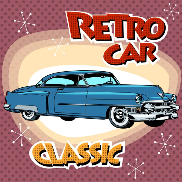 Klassisk Retro Car – stockvektor