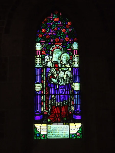 St. andrew 's cathedral Bleiglaskunst — Stockfoto