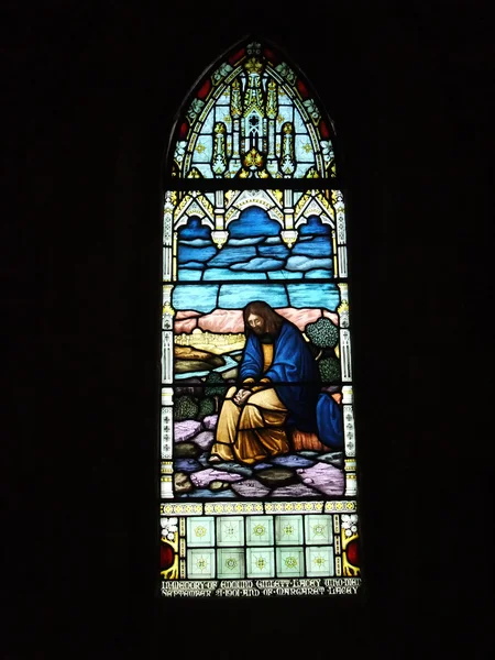 圣安德鲁教堂彩绘玻璃艺术 — 图库照片